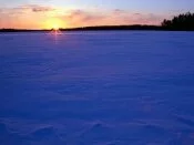 Frozen Moose Lake at Sunset, Minn.jpg
