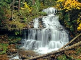 Wagner Falls, Alger County, Michigan - .jpg (click to view)