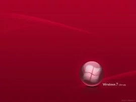 Windows 7 Wallpaper Red (click to view)