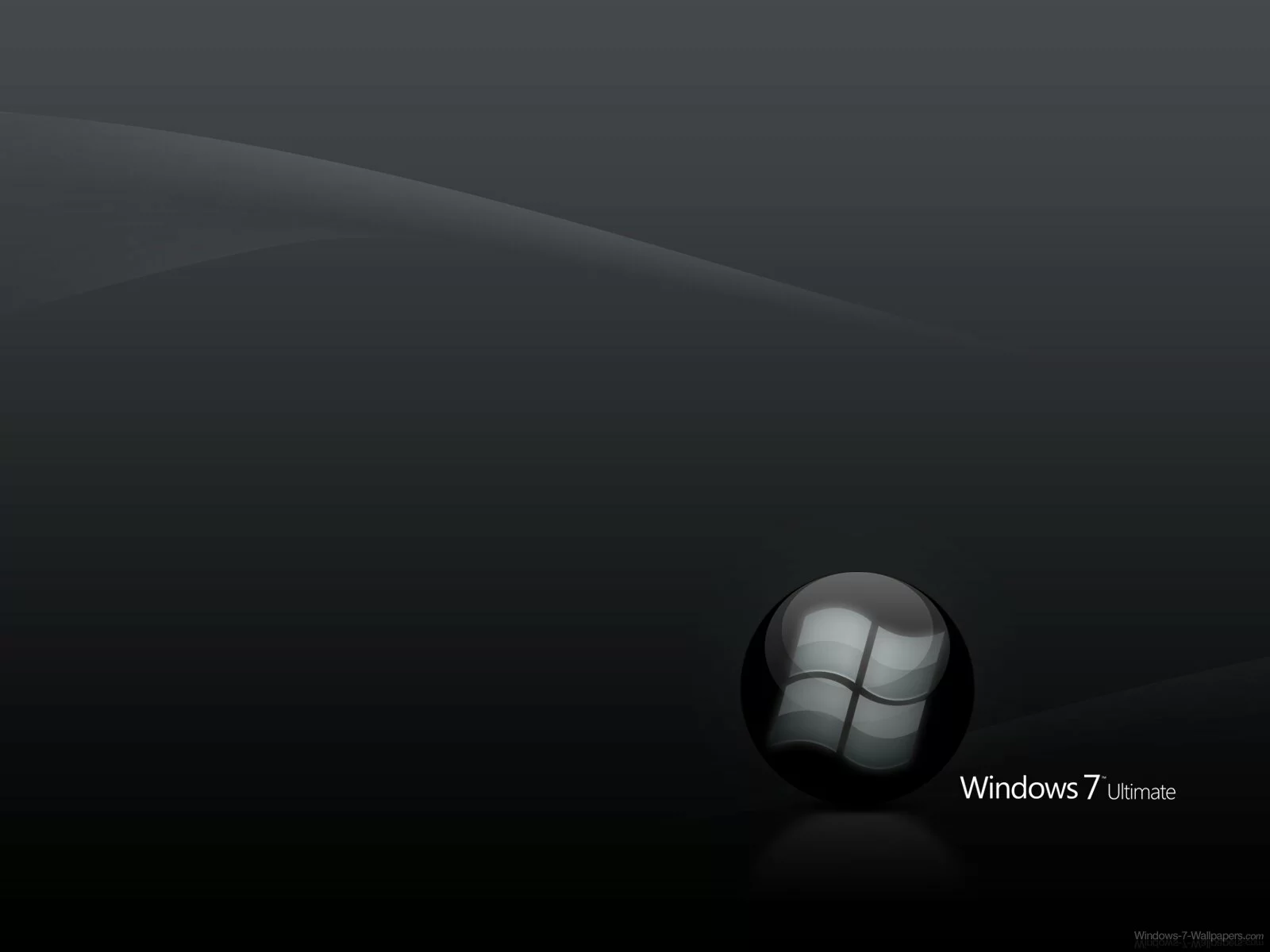 Windows 7 Wallpaper - Black Ultimate