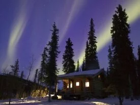 Cabin Glow, Alaska - - .jpg