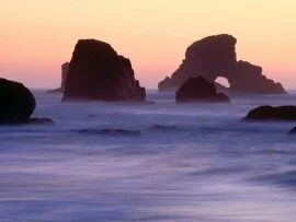 Evening Falls over Sea Stacks, Ecola State Park,.jpg (click to view)