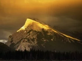 Golden Peaks of Rundle Mountain, Banff National .jpg