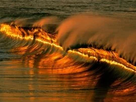 Golden Wave at Sunset, Puerto Escondido, Mexico .jpg (click to view)