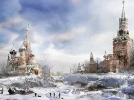 Moscow Winter Painting