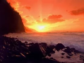 NaPali Sunset, Kauai, Hawaii - - ID 43.jpg