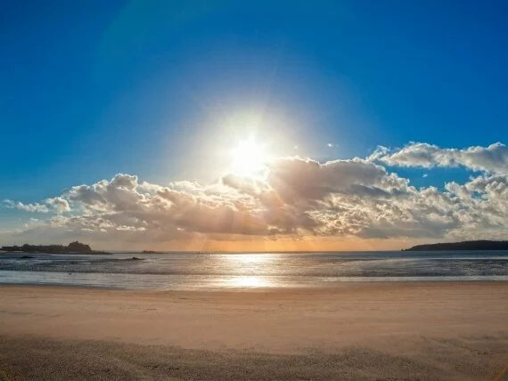 Saint Helier Beach Sunset (click to view)