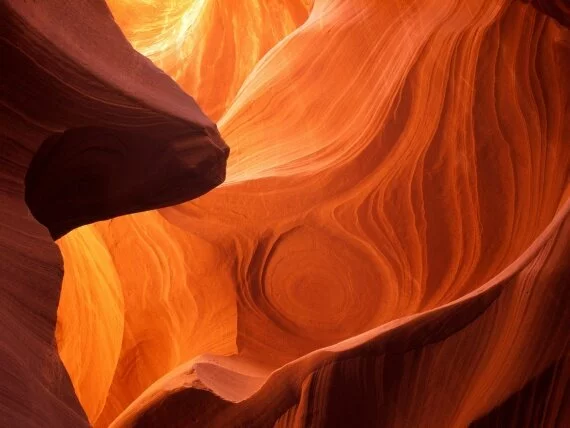 Sandstone Interior, Antelope Canyon, Arizona - 1.jpg (click to view)