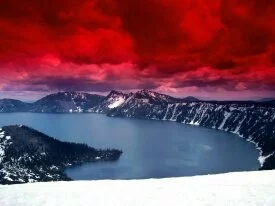 Scarlet Skies, Crater Lake, Oregon - -.jpg