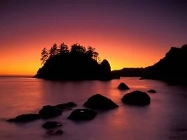 Seastacks Silhouetted at Sunset, Trinidad, Calif.jpg (click to view)
