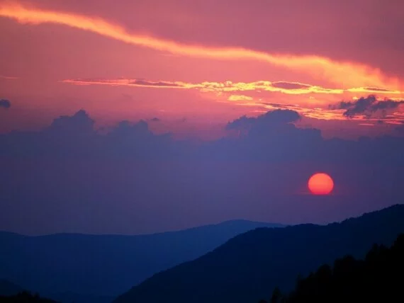 Smoky Mountain Sunset, Morton's Overlook, Tennes.jpg (click to view)