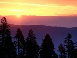 Sunrise at Plaskett Ridge, California - .jpg (click to view)