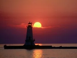 Sunset on the Lighthouse - - ID 9192.jpg (click to view)
