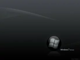 Windows 7 Wallpaper - Black Ultimate