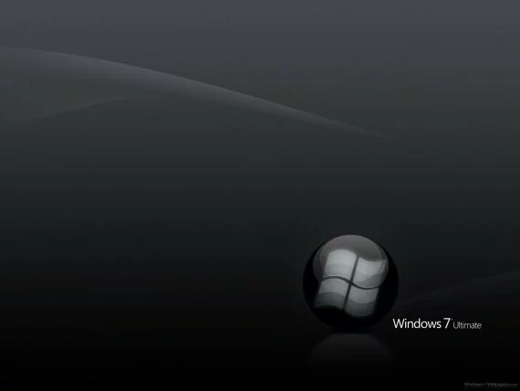 Windows 7 Wallpaper - Black Ultimate (click to view)