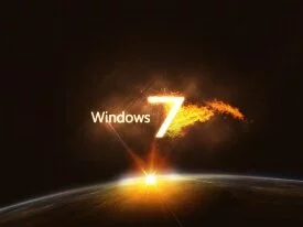 Windows 7 Wallpaper Fire