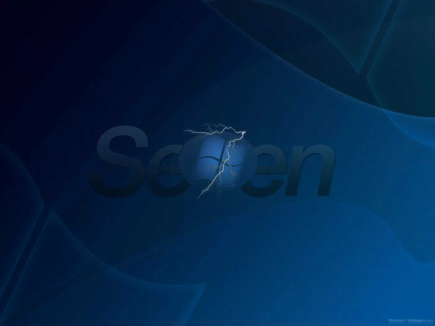 Windows 7 Wallpaper - Lightning Blue