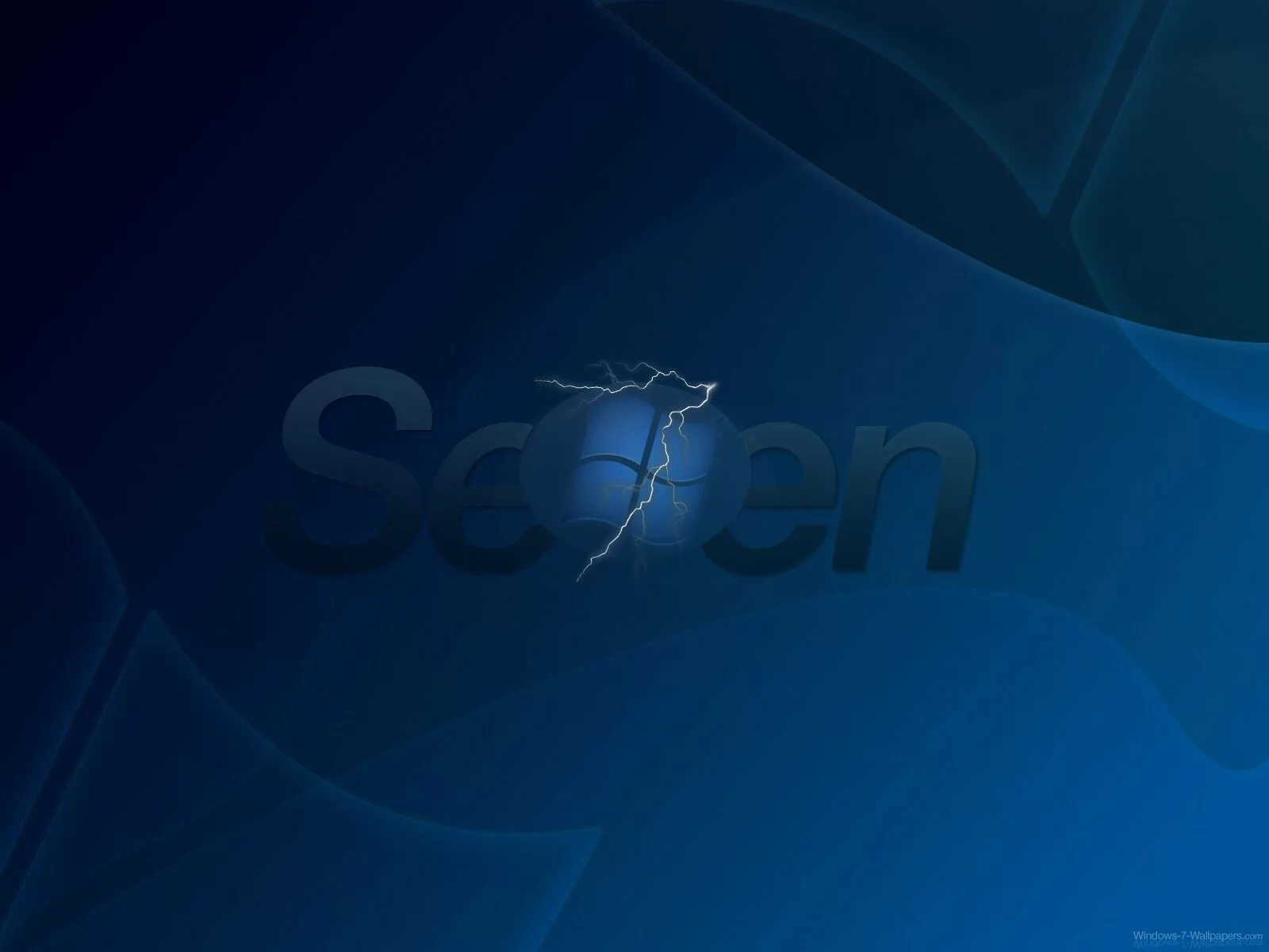 Windows 7 Wallpaper - Lightning Blue