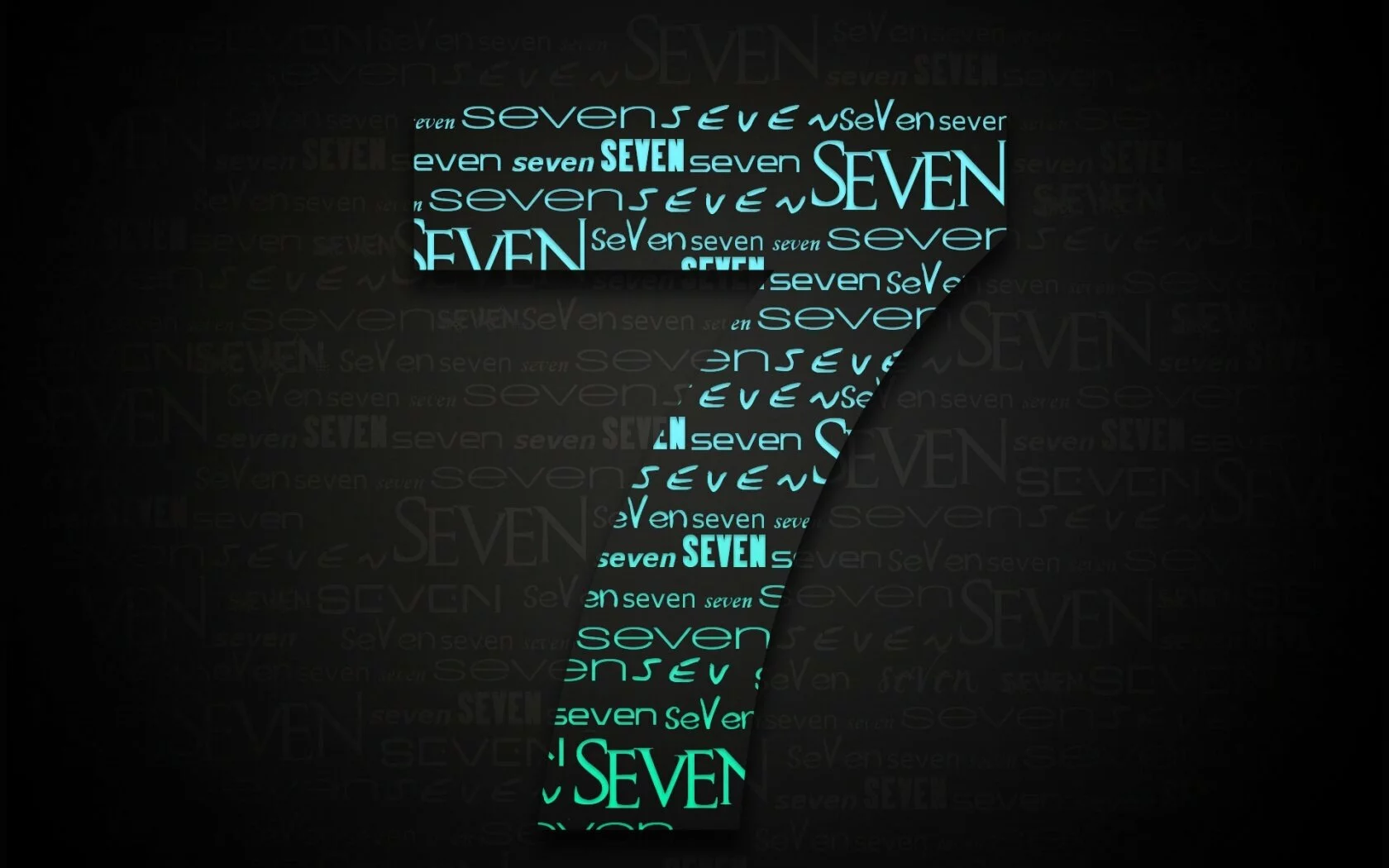 Windows 7 wallpaper - Number 7